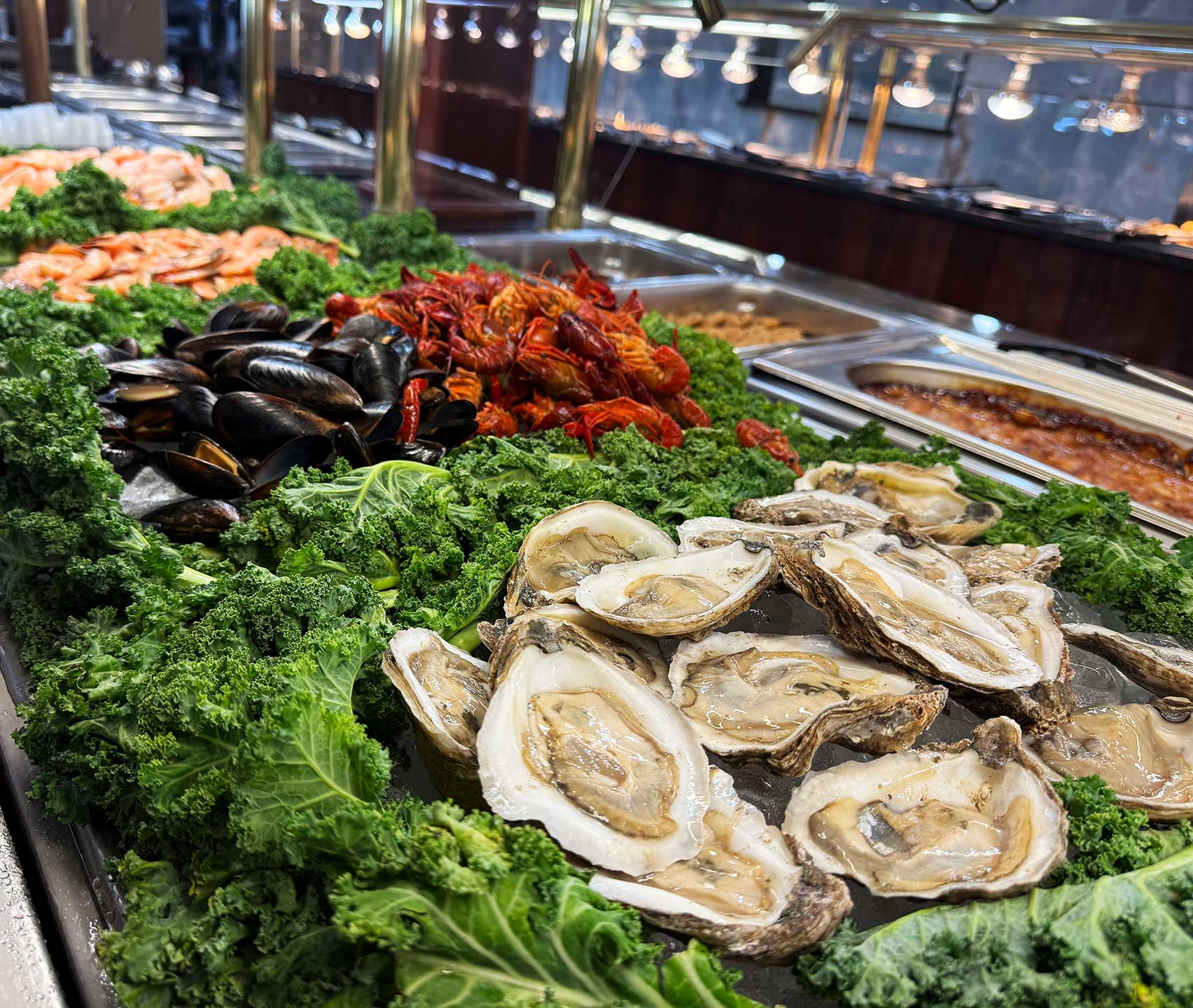 oysters on buffet